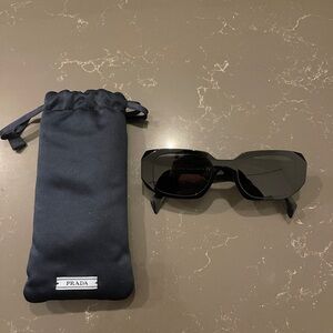 Prada Black Sunglasses with Pouch AUTHENTIC